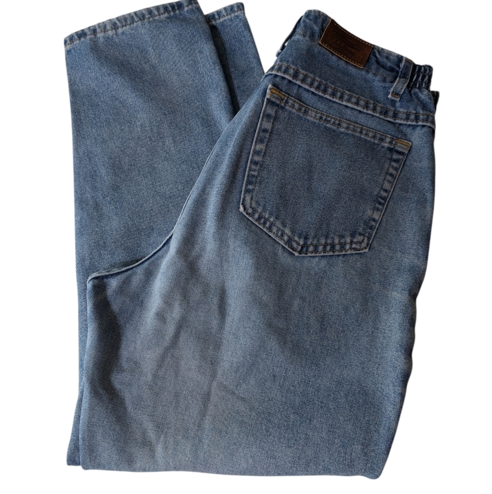 L.L. Bean Vintage Double Comfort Waist Relaxed Fit Blue Jeans